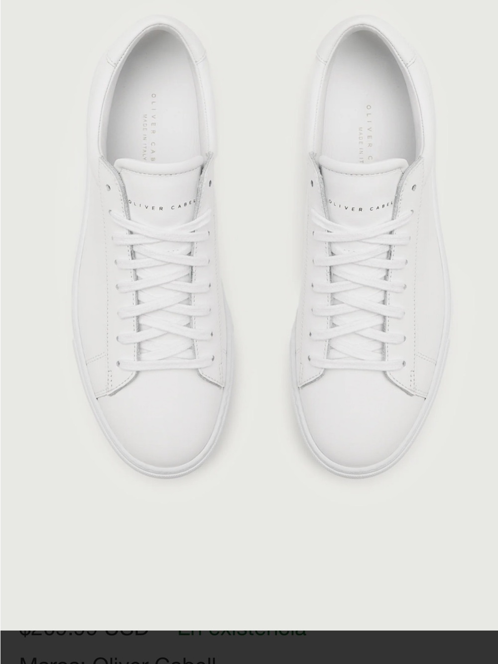 Oliver Cabell Men’s Low-Top Sneakers in White